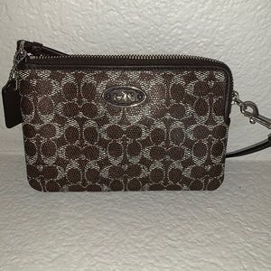 Coach Signature Wristlet